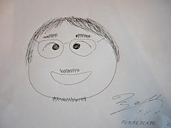 お二人の似顔絵！