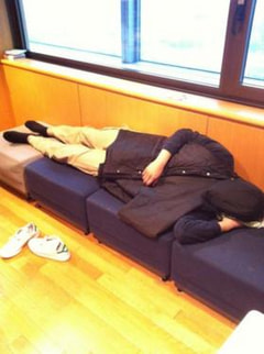 ふゅーちゃぁー朝の風景「眠れない」