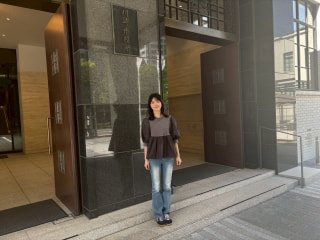横田真子 リポート最終回…！インスターに乗って「川崎市役所」へ。