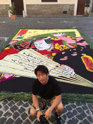大地がキャンバス! 花びらで描く花絵・インフィオラータについて。一般社団法人花絵文化協会 代表理事 藤川靖彦さん④