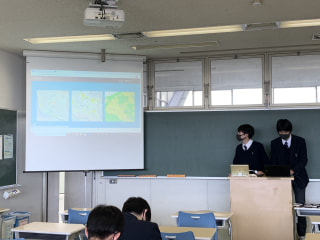 桐蔭学園高等学校 GISゼミ  卒業生の稲田　拓実くん②
