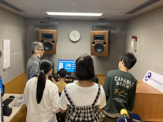 横須賀市立馬堀中学校がスタジオ見学！