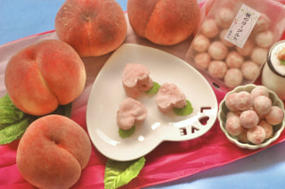 「桃のヨーグルト豆ギモーブ」