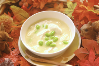 「お豆腐と卵のふわとろスープ」