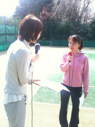 FANCL ヨコハマなでしこ　スタートです！最初はテニスプレーヤー　吉田友佳さん