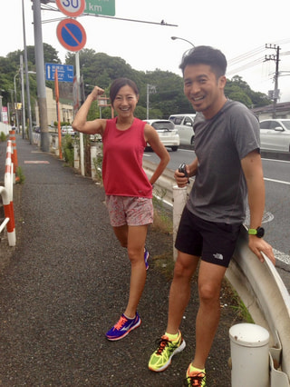福島和可菜さんと横浜坂ダッシュ!(三ツ沢)