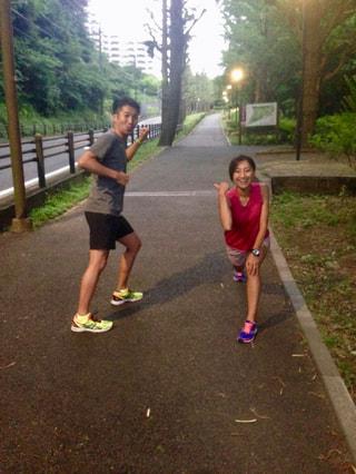福島和可菜さんと横浜坂ダッシュトレーニング！