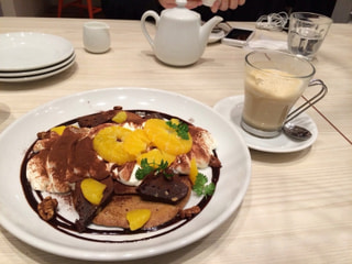 パンケーキを楽しみつつバレンタインラン♪