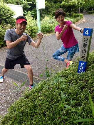 福島和可菜さんと「多摩よこやまの道」でトレーニング（Part1)