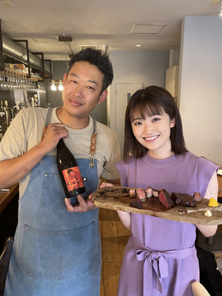 【炭バルOKAWARI】炭火でじっくり焼き上げた肉厚贅沢お肉とワインに癒されるぅ