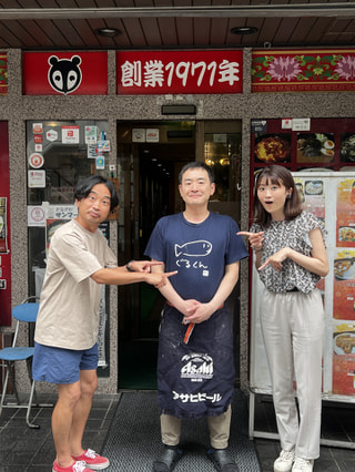 【狸小路飯店】キャベツたっぷり餃子にかわさき餃子みそをつけてスーパードライなんて…最高です