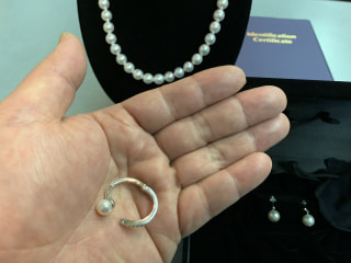 ８．５～９ｍｍ大珠の真珠のネックレスを、価格高騰前のお値段で！！