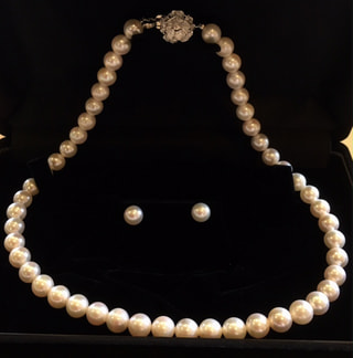 あこや真珠8-8.5ミリ大珠ネックレスセットが3万円台！！