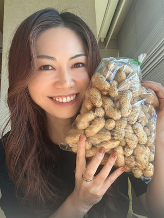 今の時期しか味わえない大きな大きな生落花生！！