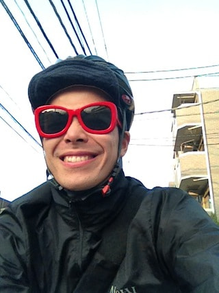 ヨースケ＠ＨＯＭＥが自転車でスタジオに！