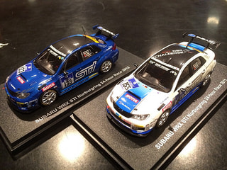 【プレゼント】スバル WRX STI 1/43モデルカー（ニュルブルクリンク24時間出場車）　 2015年10月31日放送分