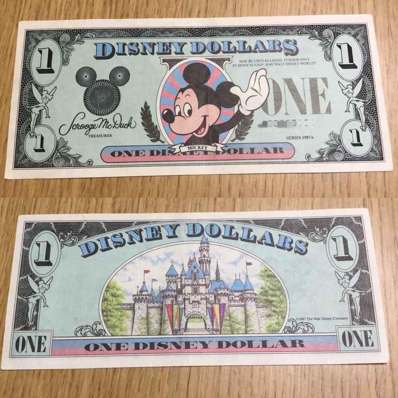 ディズニー紙幣